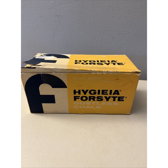 VTG Hygieia Forsyte Dustless Yellow Chalk Large Box - Picture 1 of 4